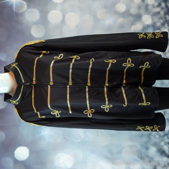 Rubies Michael Jackson Adult Zip Up Military Costume Jacket sz XL - Picture 2 of 9